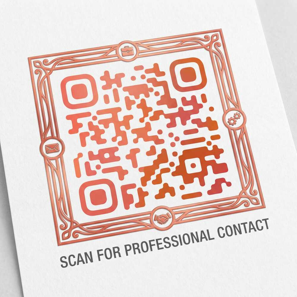 黄色仓库商务二维码